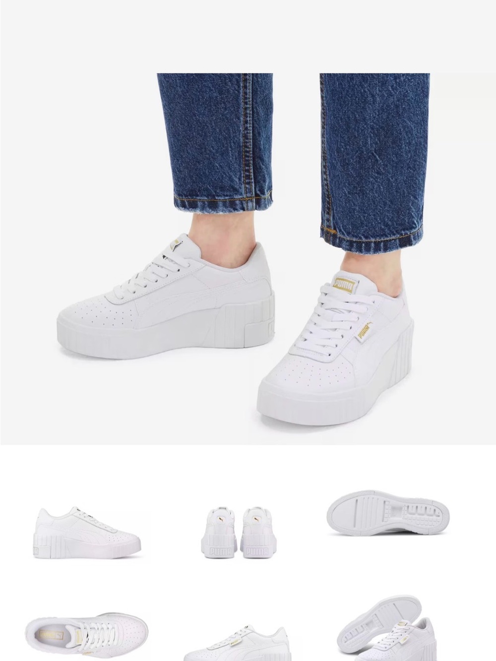 Puma White Platform Sneakers
